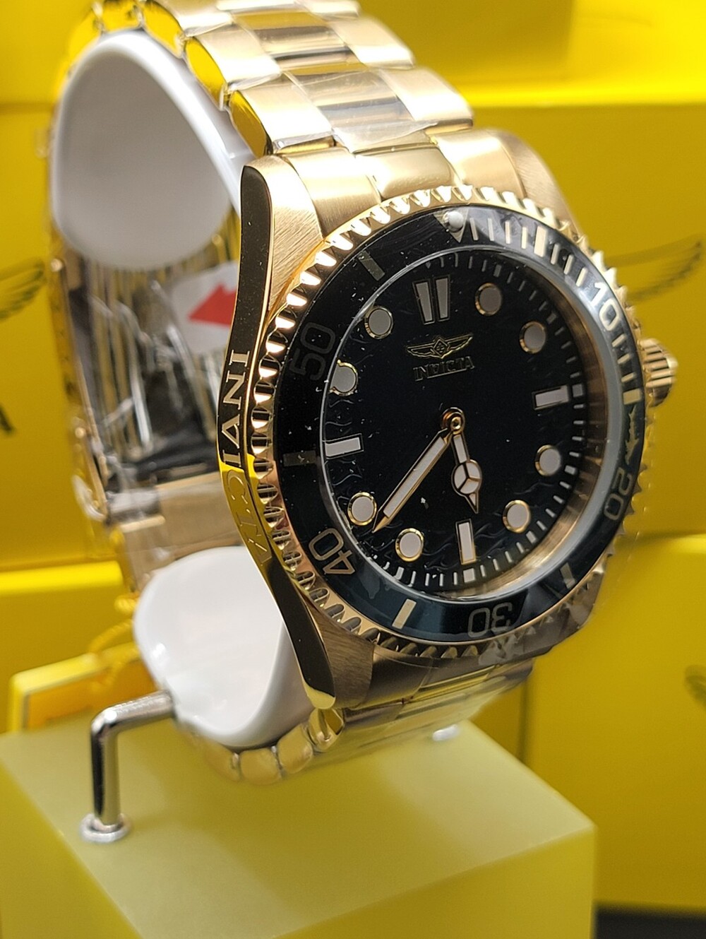 NEW Invicta Pro Diver Crestcore Men's Watch - 43mm Gold 49707 Unique No 2nd Hand - Picture 3 of 13